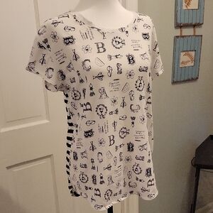 Jasmine & Ginger Monochrome Graphic Tee